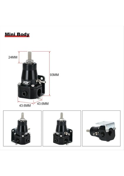 Ayarlanabilir 30-70 Psı Efı Yakıt Basıncı Regülatör Kiti An6 Bağlantı Parçaları (Yurt Dışından) indirimleri