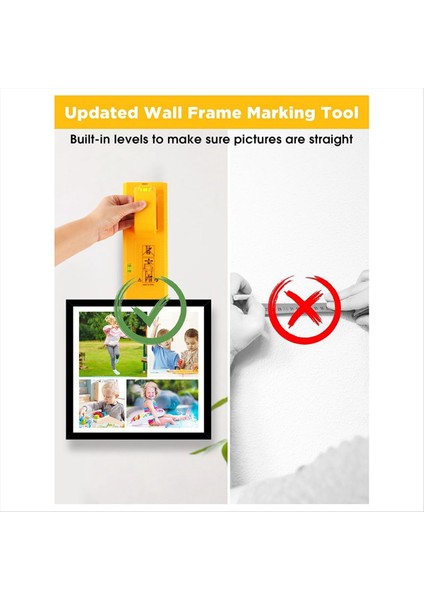 Yatay Basit Çerçeve ile Resim Asma Aracı Evrensel Seviye Cetvel Fotoğraf Çerçevesi Enstrümanları Yükleyebilir (Yurt Dışından) modelleri