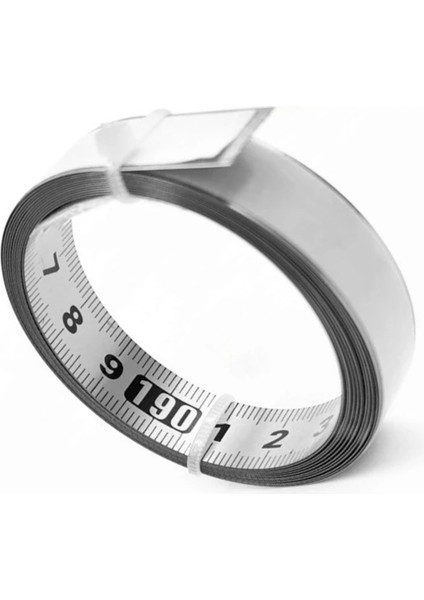 Paslanmaz Çelik Yapışkan Ölçekli Hassas Ahşap Işleme Kılavuzu Rail Kendi Kendine Yapışkanlı Bantlı Metal Cetvel Yapıştırıcı A-100CM (Yurt Dışından) fırsatları