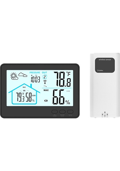 Kablosuz Hava Durumu Istasyonu Kapalı Dış Termometre Higometre Ev Hava Tahmini Saat Hava Istasyonları B (Yurt Dışından)