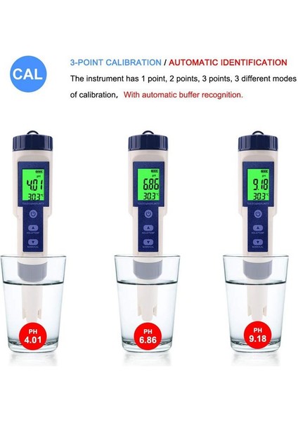 5 Su Kalitesi Test Cihazı Ph Tuzluluk Sıcaklık Test Kalemi Tds Içmek Için Arka Işıkla Tds (Yurt Dışından) fırsatları