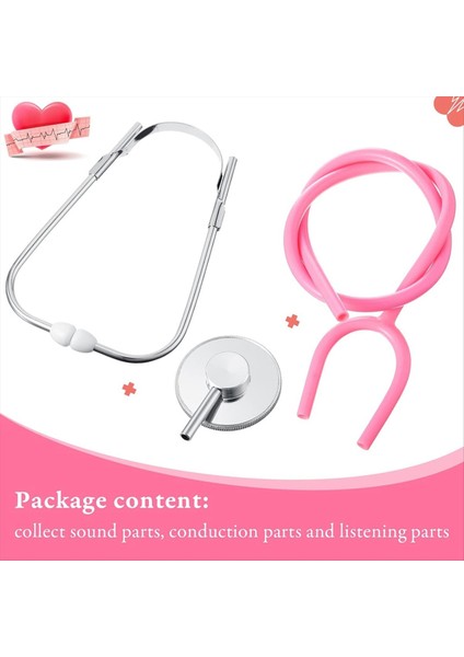 Çocuk Stetoskop Oyuncak Stetoskop Gerçek Çalışma Stetoskop Hemşirelik Stetoskop Doktor Kit 4 Renk (8 Pc) (Yurt Dışından) modelleri