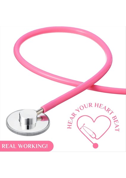 Çocuk Stetoskop Oyuncak Stetoskop Gerçek Çalışma Stetoskop Hemşirelik Stetoskop Doktor Kit 4 Renk (8 Pc) (Yurt Dışından) fırsatları