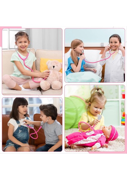 Çocuk Stetoskop Oyuncak Stetoskop Gerçek Çalışma Stetoskop Hemşirelik Stetoskop Doktor Kit 4 Renk (8 Pc) (Yurt Dışından) indirimleri