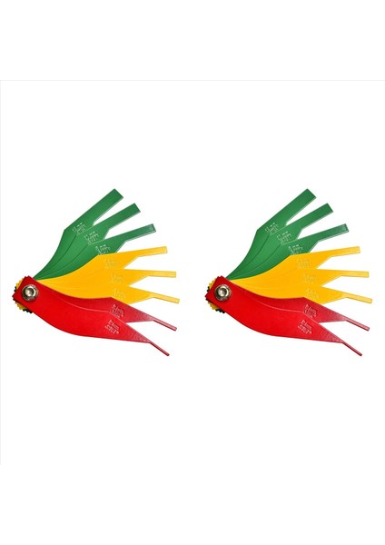 2x Fren Astar Kalınlığı Göstergesi Çelik Otomotiv Fren Yasa Ölçüm Aracı Disk ve Drum Fren Astar Göstergesi Seti (Yurt Dışından)