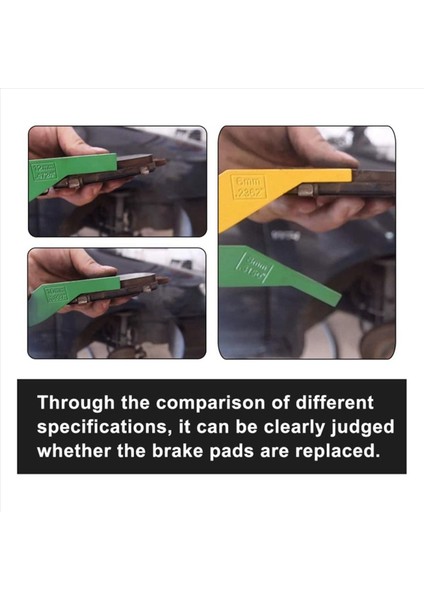 2x Fren Astar Kalınlığı Göstergesi Çelik Otomotiv Fren Yasa Ölçüm Aracı Disk ve Drum Fren Astar Göstergesi Seti (Yurt Dışından) modelleri