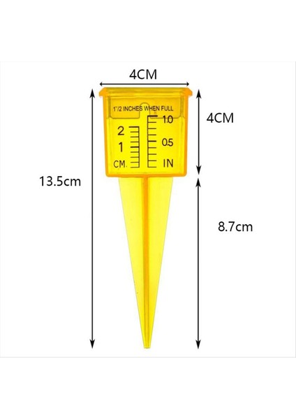 Yağmur Göstergesi Yeniden Kullanılabilir Açık Plastik Sprinkler Ölçüm Aracı 1 5 Inçlik Sprinkler Gauge Geniş Ağız (Yurt Dışından) fırsatları