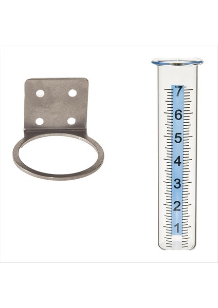 Yağmur Göstergesi Paslanmaz Çelik Çit Montaj Braketi Dış Bahçe Avlusu Ev Için Yağmur Göstergesi Yedek Tüp (Yurt Dışından)