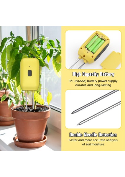 Bluetooth Toprak Test Cihazı Sıcaklık Nem Testi Ölçüm Müdürü Saksı Bitki Nemi Ölçüm Enstrüman Uygulama Kontrolü (Yurt Dışından) fiyatları