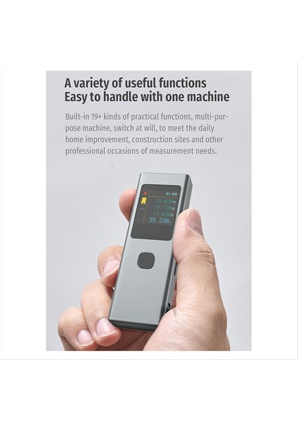 Ls6 Lazer Seviyesi Rangefinder OLED 480MAH Yeniden Halat Edilebilir 40M Mini Mesafe Metre Açısı Ölçüm Aletleri Birde Iki (Yurt Dışından) fiyatları