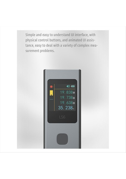 Ls6 Lazer Seviyesi Rangefinder OLED 480MAH Yeniden Halat Edilebilir 40M Mini Mesafe Metre Açısı Ölçüm Aletleri Birde Iki (Yurt Dışından) fırsatları