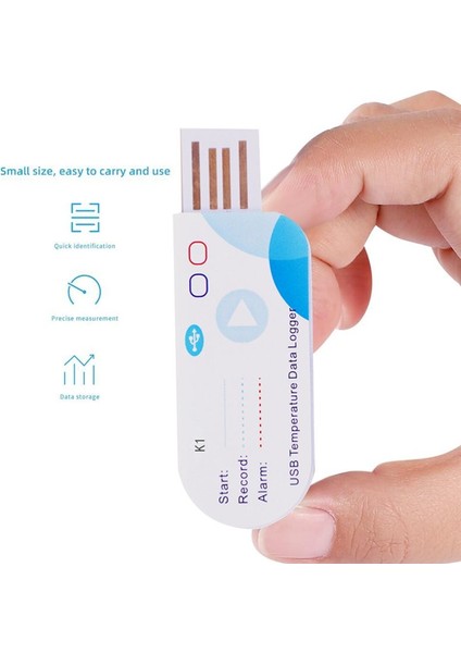 USB Sıcaklık Veri Günlüğü 14400 Puan USB Raporu 60 Gün IP65 Tek Kullanımlık Kayıt Cihazı (Yurt Dışından) modelleri