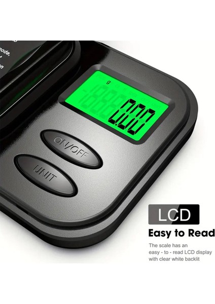 Hassas Cep Ölçeği 1000G x 0 01G - Dijital Gram Gıda Takıları Ons/tahıllar Arka Aydınlatmalı LCD - Mini Ölçekli (Yurt Dışından) fırsatları