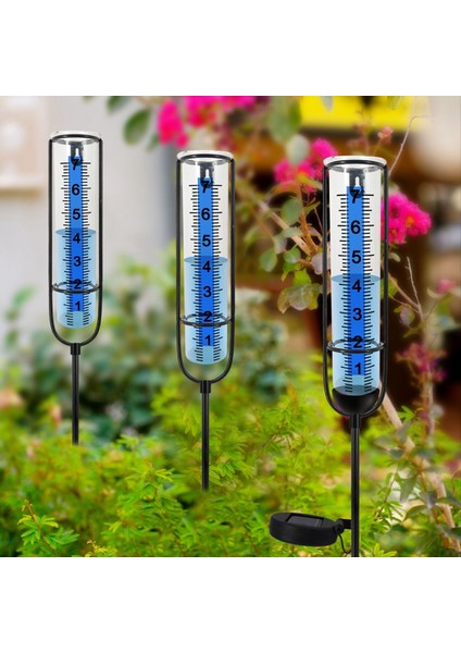 Güneş Lambası Yağmur Göstergesi 7 Inç Yağmur Göstergesi Açık Büyük Açık Sayılar ve Bahçe Çim ve Çiftlik Için Yağmur Ölçüm Aracı (Yurt Dışından) fırsatları