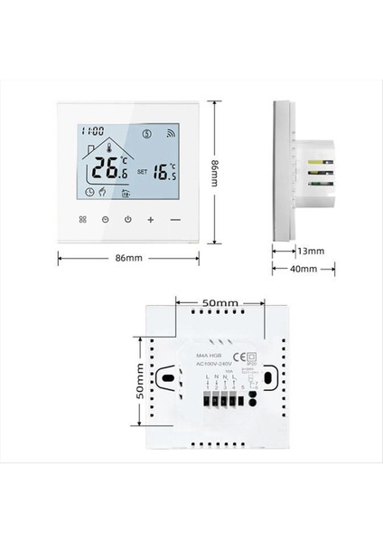 Tuka Sıcak Zemin Termostatı 16A Akıllı Wifi Sıcaklık Kontrolörü Su Isıtma Ev Için Uzaktan Kumanda Termostat (Yurt Dışından) indirimleri