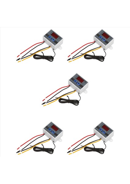 5x 220V Dijital LED Sıcaklık Denetleyicisi 10A Switch Dijital Ekran Inkübasyon Denetleyicisi ile Termostat Kontrolü (Yurt Dışından)