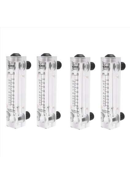 4x Siyah Ayarlanabilir Düğme 0 1-1 Gpm Panel Tipi Su Akış Ölçer Lzm-15 (Yurt Dışından)