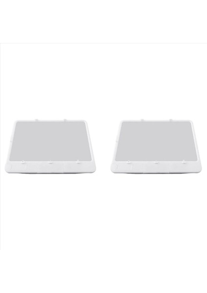 2pcs Candy Asi-Tv-On-Tv As Top Sayfa Kitap Büyüteç ve Işık Sayfa 3x Daha Büyük Optik Sınıf Parlama Önleyici Beyaz (Yurt Dışından)