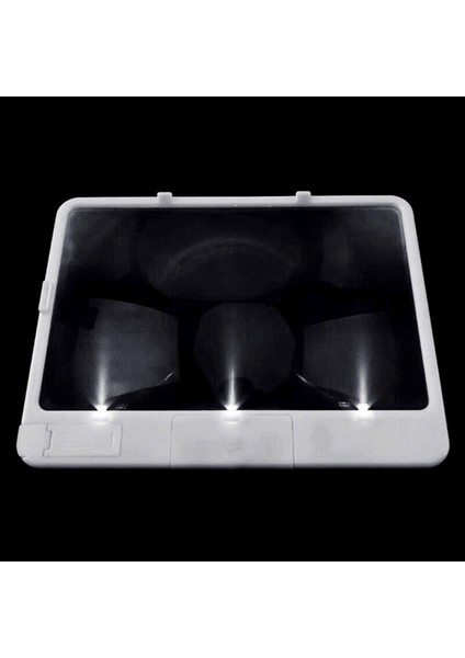 2pcs Candy Asi-Tv-On-Tv As Top Sayfa Kitap Büyüteç ve Işık Sayfa 3x Daha Büyük Optik Sınıf Parlama Önleyici Beyaz (Yurt Dışından) modelleri