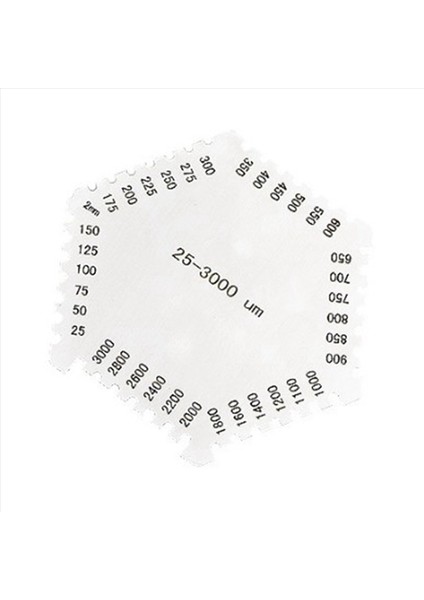 6x Yüksek Hassasiyetli Paslanmaz Çelik Altıgen Islak Film Alet Paslanmaz Çelik Islak Diyafram Kalınlık Göstergesi (Yurt Dışından) fiyatları