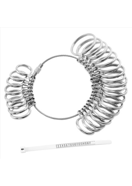 0-13 Yüzük Sizer Ölçüm Aracı Seti Metal Yüzük (Yurt Dışından) modelleri