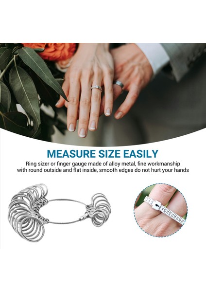 0-13 Yüzük Sizer Ölçüm Aracı Seti Metal Yüzük (Yurt Dışından) indirimleri