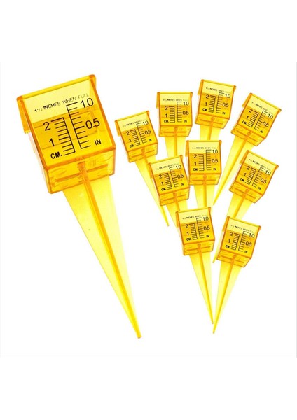 20PCS Yağmur Göstergesi Yeniden Kullanılabilir Bahçe Su Göstergesi Gösterge Gösterge Parlak Sarı Çim Yağmur Göstergesi Açık Su Ölçüm Aracı (Yurt Dışından) fiyatları