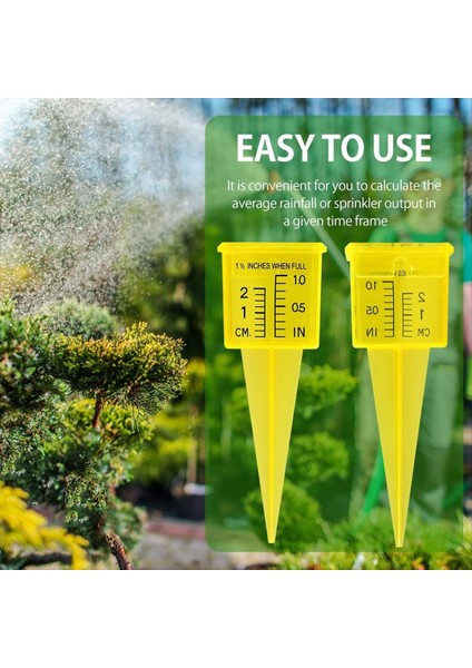 20PCS Yağmur Göstergesi Yeniden Kullanılabilir Bahçe Su Göstergesi Gösterge Gösterge Parlak Sarı Çim Yağmur Göstergesi Açık Su Ölçüm Aracı (Yurt Dışından) indirimleri