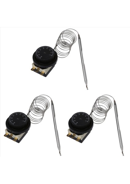 3x 1nc 1no Ac 250V/380V 16A 0-40C Sıcaklık Kontrol Anahtarı Kılcal Termostat (Yurt Dışından)