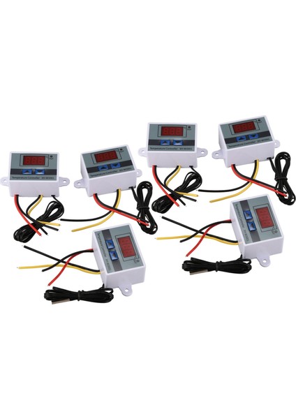 6pcs 220V 10A Dijital LED Sıcaklık Denetleyicisi Termostat Kontrol Anahtarı Prob (Yurt Dışından)
