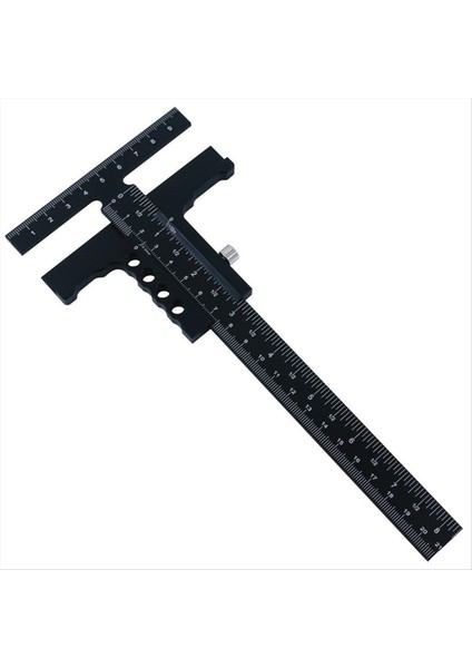 T Cetvel Metal Kaydırıcı Cetvel Doğru Ahşap Işçisi Kenar Cetvel Açısı Ölçüm Scribe Aracı Ahşap Işleme Pratik Karpentera (Yurt Dışından)