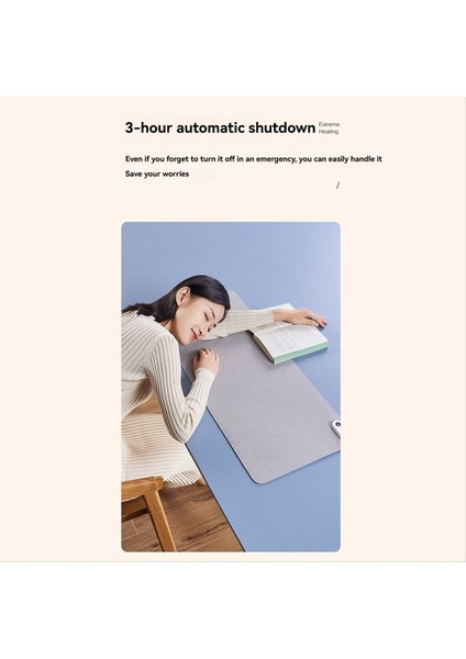 Isı Mat 80X33CM Sıcaklık Isıtma El Sıcak Pad Su Geçirmez Büyük El Isınma Masası Kış Hediyesi Gri Eu Fiş (Yurt Dışından) indirimleri