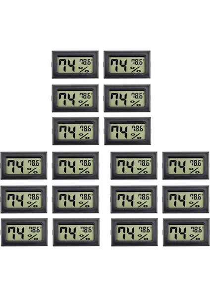 18PACK Mini Higrometre Iç Mekan Nem Ölçer Higrometre Dijital Termometreler (℉) ile Nem Bahçe Bahçe (Yurt Dışından)
