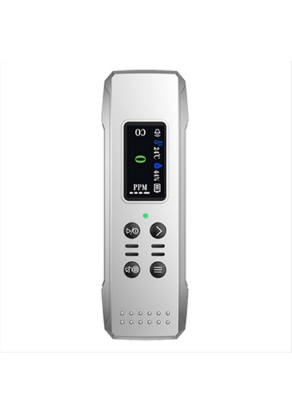 Taşınabilir Elektrokimyasal Sensör Co Test Merkezi LCD Ekran Ppm Dedektörü Sesli Işık Alarmı ve Düşük Pil Hatırlatıcı Beyaz (Yurt Dışından)
