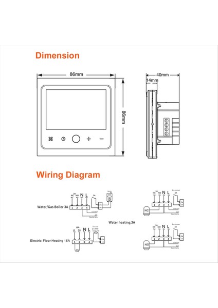 16A Tuya Akıllı Wifi Termostat Su Elektrikli Sıcak Zemin Isıtma Su Gazı Kazan Sıcaklık Kontrolör Alexa Siyah (Yurt Dışından) fırsatları