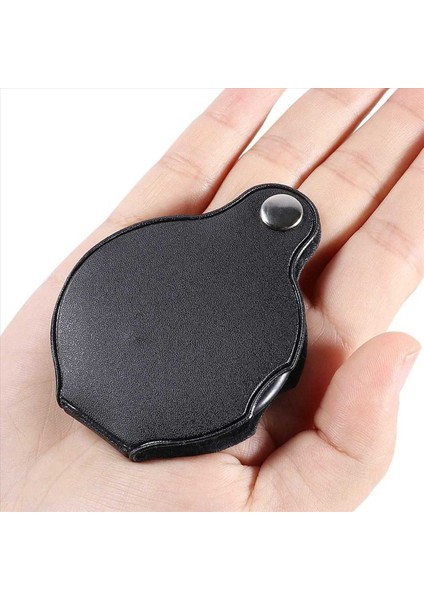 5pcs Katlanır Katlama Kat Away Cep Büyütme Cam Büyüteç Lens 3x Büyütme Katlanır Deri Çanta Büyütme Cam (Yurt Dışından) indirimleri