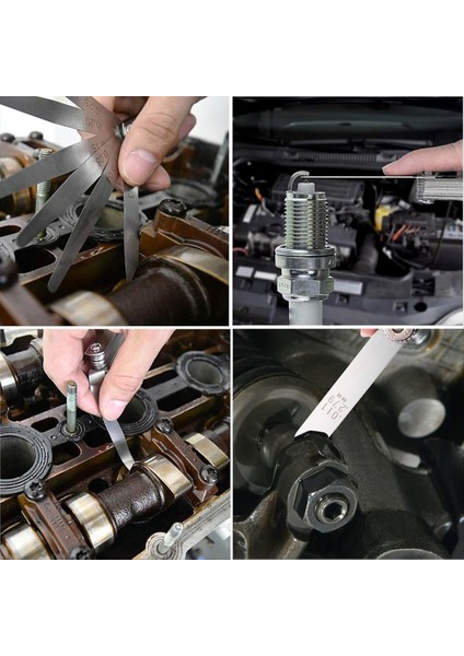 Feeler Göstergeleri Seti 32 Bıçak Konik ve 16 Bıçak Ofset Feeler Gösterge Seti Çift Işaretli Sae ve Metrik Feeler Gauge (Yurt Dışından) modelleri