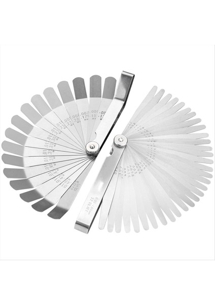 Feeler Göstergeleri Seti 32 Bıçak Konik ve 16 Bıçak Ofset Feeler Gösterge Seti Çift Işaretli Sae ve Metrik Feeler Gauge (Yurt Dışından) indirimleri