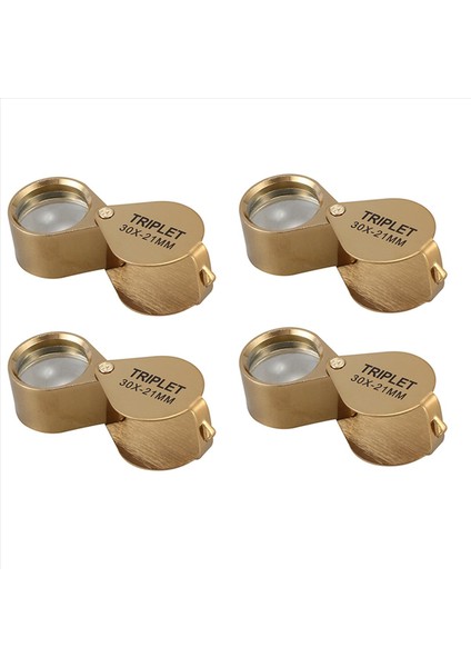 4x Taşınabilir 30X Güç 21MM Kuyumcular Büyüteç Katlanabilir Altın Göz Loupe Mücevher Mağazası Büyüteç Cam (Yurt Dışından)