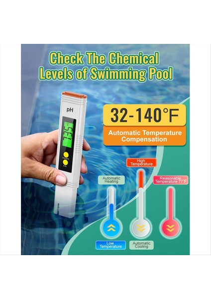 Su Için Ph Metre Ph Test Cihazı 0 01 Yüksek Doğruluk Su Kalitesi Test Cihazı 0-14 Ph Ölçüm Aralığı Ph Metre (Yurt Dışından) fiyatları