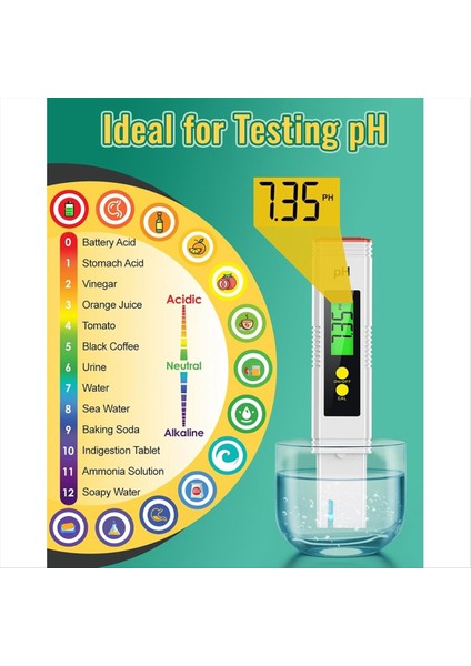Su Için Ph Metre Ph Test Cihazı 0 01 Yüksek Doğruluk Su Kalitesi Test Cihazı 0-14 Ph Ölçüm Aralığı Ph Metre (Yurt Dışından) indirimleri