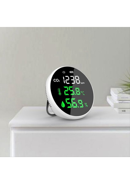 Taşınabilir Karbon Dioksit Dedektörü Hava Kalitesi Test Cihazı Co2 Metre Termometre Higromet (Yurt Dışından) modelleri