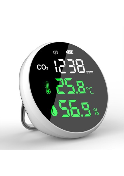 Taşınabilir Karbon Dioksit Dedektörü Hava Kalitesi Test Cihazı Co2 Metre Termometre Higromet (Yurt Dışından) fırsatları