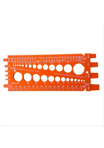 Cıvata Somun Iplik Inç ve Metrik Iplik Test Cihazı Cıvata Göstergeleri Metrik Boyut Gösterge Test Cihazı Ölçüm Aracı Cıvata Vidası-A Ölçmek Için (Yurt Dışından)