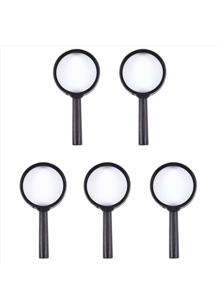 5x El Tipi Siyah Plastik Çerçeve 40MM Lens 3x Büyüteç Büyütme (Yurt Dışından)