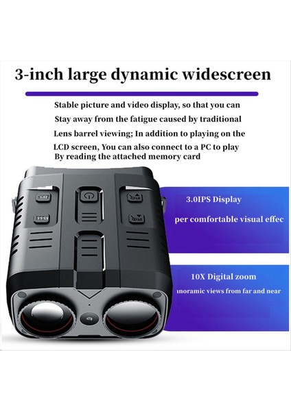 N009 4K Hd Binoküler Gece Görme Kızılötesi 2160P Hd Açık Kamp Avcılık Gecesi Vizyon Goggle Gece Gece Çift Kullanım 800M (Yurt Dışından) modelleri