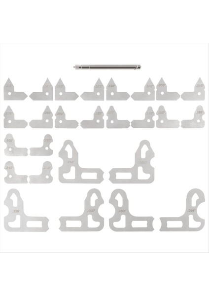 26 Pc Radıus Gauge Set 0 010 Ila 0 500 Inçlik Göstergeler 3602-5025 Radıus Ölçüm Aracı (Yurt Dışından) indirimleri