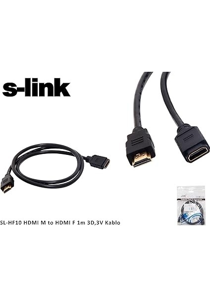 SL-HF10, Çevirici Adaptör, HDMI M To HDMI F 1m 3D,3V Kablo fiyatları