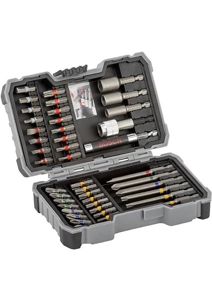 Professional Vidalama Ucu Seti, Gri, 43 Adet, Extra-Hard Tornavida Ucu ve Lokma Anahtarı Seti modelleri