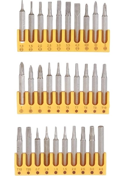 W 2254, Elektronikçi Tornavida Bits Uç Seti (32 Parça), Gri, Siyah, Kırmızı modelleri